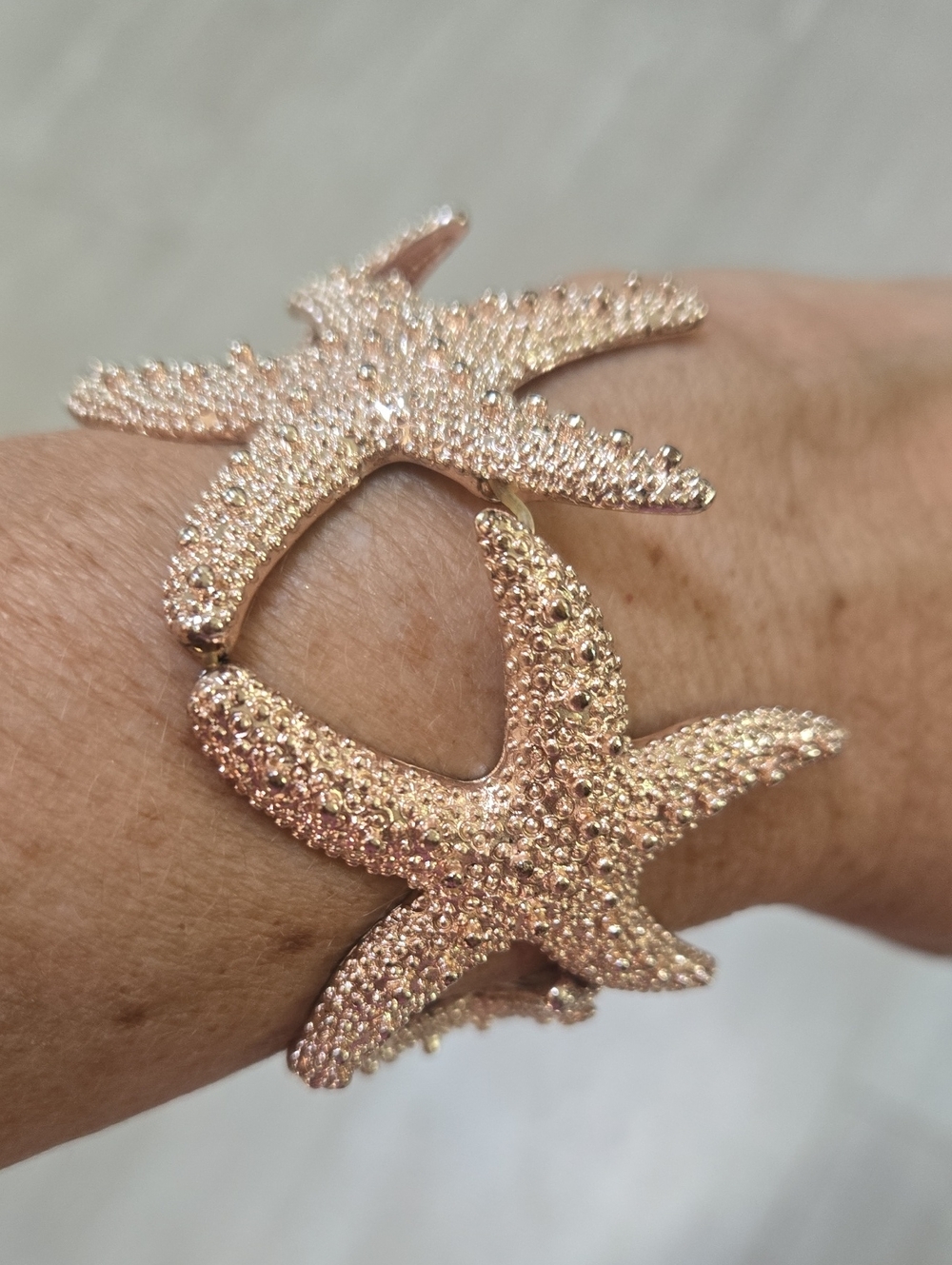 Rose Gold Starfish Stretchy Bracelet